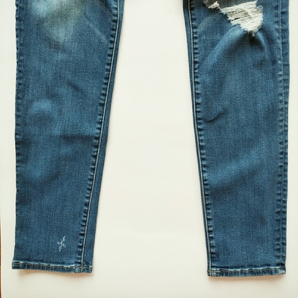AEO High Rise Long Distressed Ripped Jegging Jeans - Picture 5 of 10
